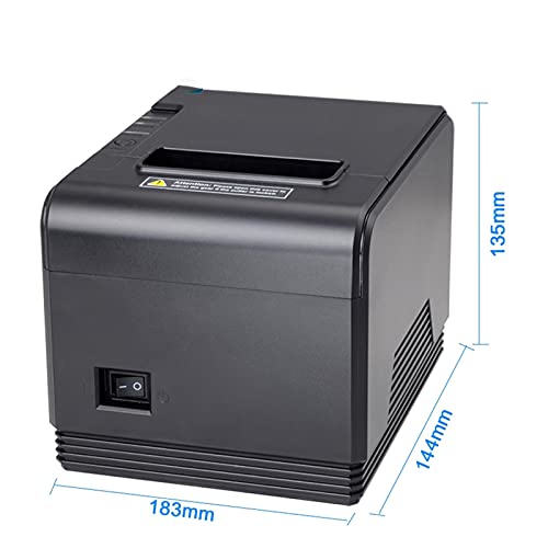 Label Printer 80mm Thermische ontvangstprinter Auto Snijden Restaurant Keuken POS-printer USB LAN parallelle poort 200 mm/s hoge snelheid (Color : USB and Network) - Image 5