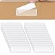 HAOBIN Etikettenhalter Selbstklebend Etikettenhalter Klein Zum Klemmen Transparent Visitenkarten Taschen Transparent Namensschild Etikettenträger Selbstklebend Für Regal Schubladen (24 Pcs)