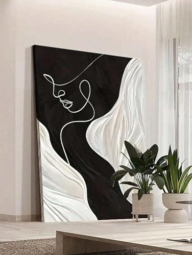 Peinture au trait d'art abstrait de haute qualité pour salon exigeant
