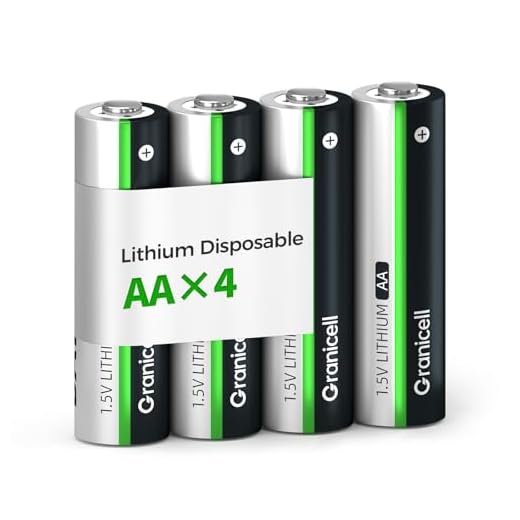 Granicell AAA Lithium Batteries 1.5V High-Capacity Leak-Proof, Extreme Temperature Resistant, for Cameras/Outdoor Gear/Toys (4-Pack)