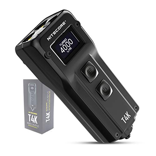 Nitecore T4K lampe de poche rechargeable 4000 lumens avec écran OLED