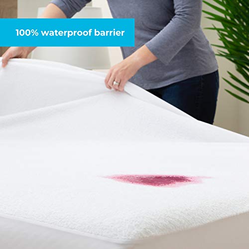 Protector de colchón premium impermeable de tela suave Linenspa 6
