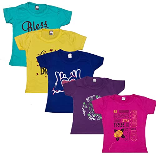 Image of Girls Cotton Casual Set of 5 pcs