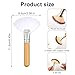 4pcs Facial Fan Brush, Soft Fluffy Fan Makeup Brush for Highlighter Blush Esthetician Facial Makeup Tool for Women