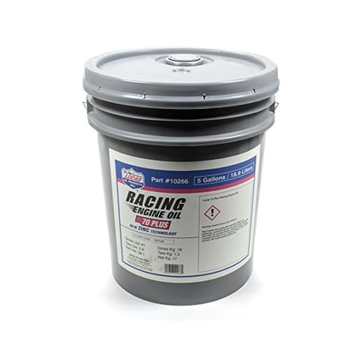 Lucas Oil Products 10266 70 Plus Racing Motor Oil, 5 Quart, 1 Pack