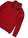Sezzit Boys' Cable Knit Quarter Zip Sweater - red, 2t