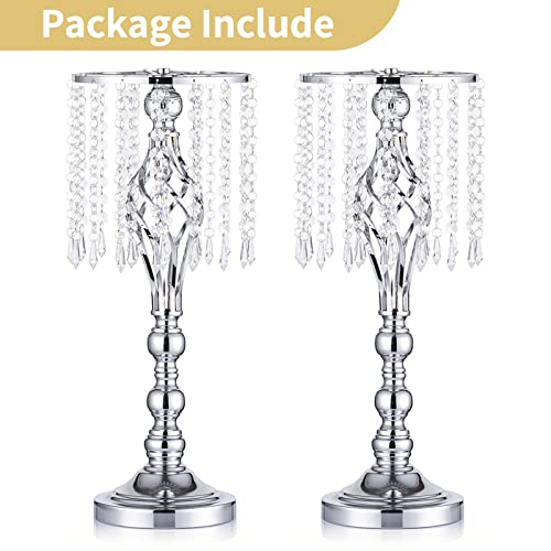 Nuptio 2 Pezzi Centrotavola Matrimonio Argento