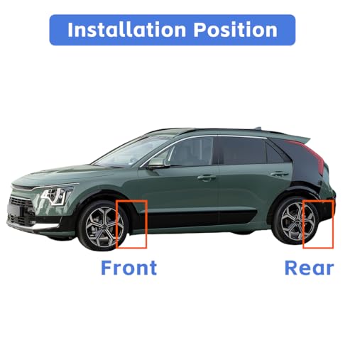 Image of Mud Flaps for 2023 2024 2025 Kia NIRO Hybrid Mud Guards Splash Guards No Drilling Required Front & Rear SUV Set of 4PCS Black Heavy Duty Compatible with NIRO EV MudGuards Exterior Accessories