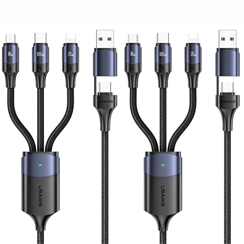 Amazon.co.jp: USAMS 3in1充電ケーブル usb c ケーブル
