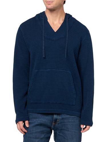 Lucky Brand Men's Indigo Waffle Baja Hoodie
