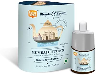 Spice Drop - Tea, Coffee, Latte | Premium Quality & Rich Aroma | Authentic Indian Spices Extract | Pure Spice Blend With No Added Color or Preservative | Unsweetened | Non GMO | Vegan | Gluten Free| 0.17 Oz | Upto 180 Cups (Chai Masala - Active, Pack Of 1)