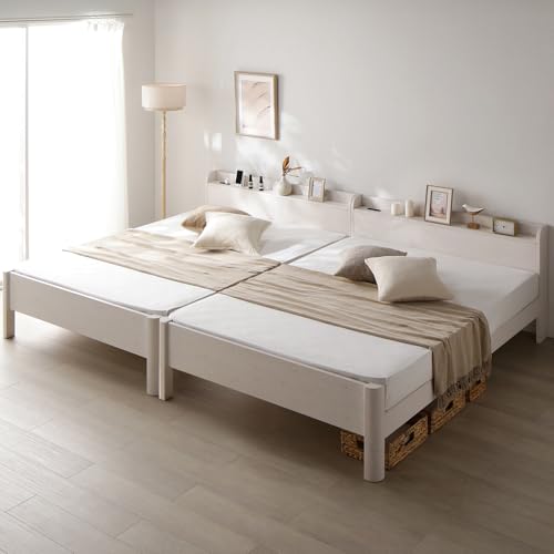 RASIK �x�b�h ���C�h�L���O200(�V���O��+�V���O��) �A�� 3�]�[���|�P�b�g�R�C���}�b�g���X�t�� �z���C�g ���̂� �ω׏d650kg ��� �������� ���q�l�g�� Forteo �t�H���e�I