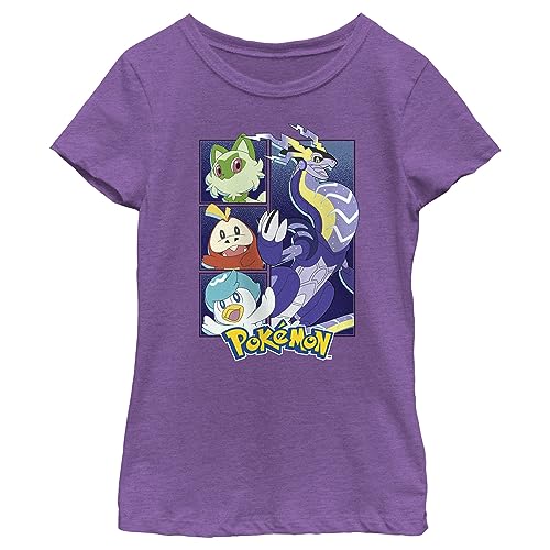 Girl's Pokemon Miraidon Group T-Shirt