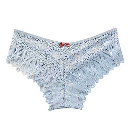 Slip Slip Bragas para Mujeres Crochet Encaje Top Up Slip Up Ropa Interior Lacado Top, azul, L