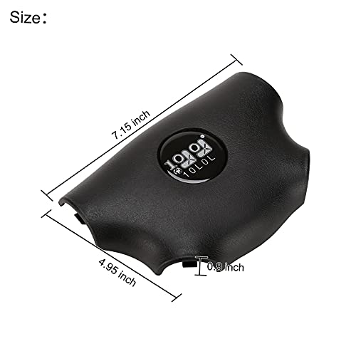 10L0L Golf Cart Steering Wheel Cover Without Scorecard for E-Z-GO G&E 2000-UP, Black - Image 2