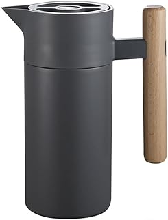 OQHAIR Cafetera doméstica Europea, dispensador de Bebidas para Trabajo Pesado, Botella de Agua fría Termo aislada (Color : Gray) (Black)
