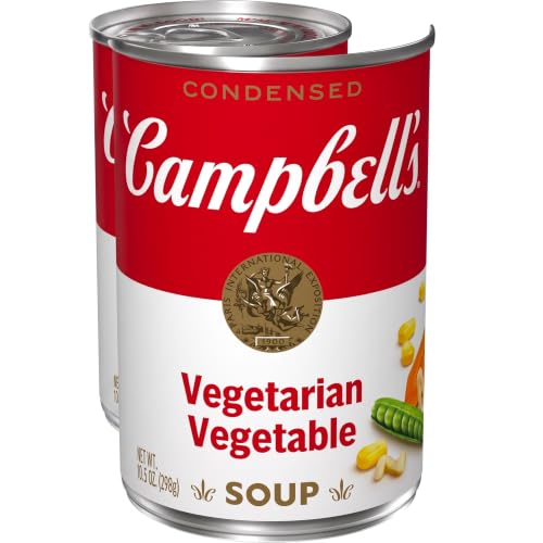 Campbell’s Condensed Vegetarian Vegetable Soup, 10.5 Ounce Can (Pack of 2)