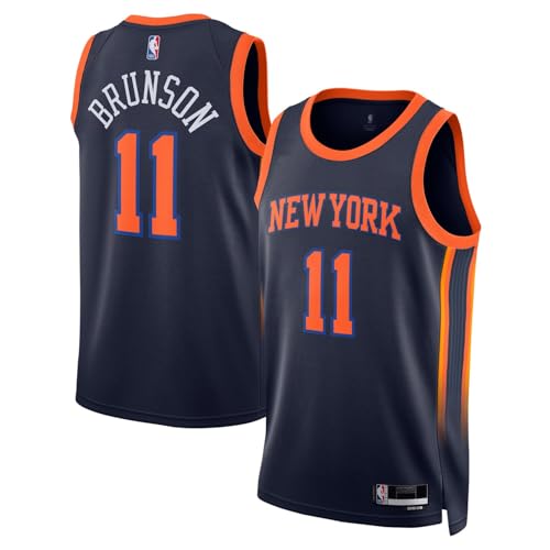 Jalen Brunson New York Knicks NBA Kids Youth 8-20 Navy