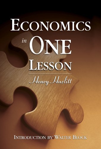 Economics in One Lesson by Henry Hazlitt(1905-0... B01JO35YCW Book Cover
