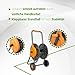Amig - Schlauchwagen | für 1/2' Schläuche | max. 60m gerollt | mit Kurbel zum einfachen Aufrollen | Polypropylen | Orange und Grau