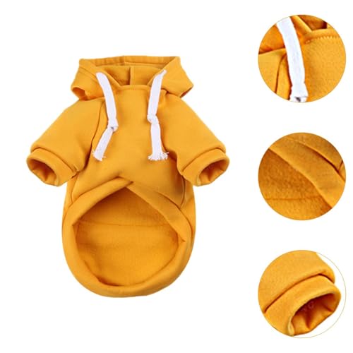 IEUDNS Moletom com capuz para cachorro, casaco macio para caminhada ao ar livre, roupas de inverno p