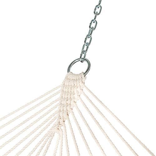 Castaway Living Large 2-Person Quilted Hammock with Space Saving Knockdown Stand and Detachable Pillow - Ikat, Heavy Duty Construction, 10 ft x 52 in, 350 lbs. Weight Capacity