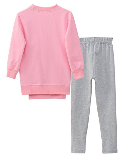 Image of Urtrend Little Girls' Kids 2 Pieces Long Sleeve Top Pants Leggings Clothes Set Outfits