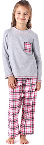 Merry Style Mädchen Schlafanzug MS10-215(Melange/Kariert, 116)