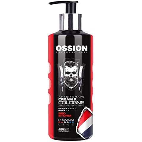Crema y Colonia para después del afeitado Morfose Ossion Premium Barber Line Red Storm 400 ml Cover