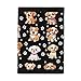 TOADDMOS Kids Wallets, Cute Puppy Dog Paws Fashion Trifold Clutch Card Holder RFID Blocking Card Case Wallet