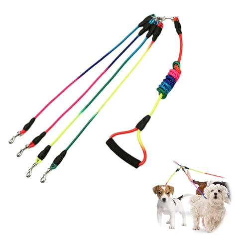 Correas para Perros,Cuerda de Tracción 4 en 1 para Perros，Nylon C...