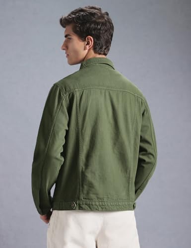 Image of INKD Men's Overdyed Cotton Denim Jacket - 100% Cotton | Double Flat Pocket | Regular Fit | Full Sleeve