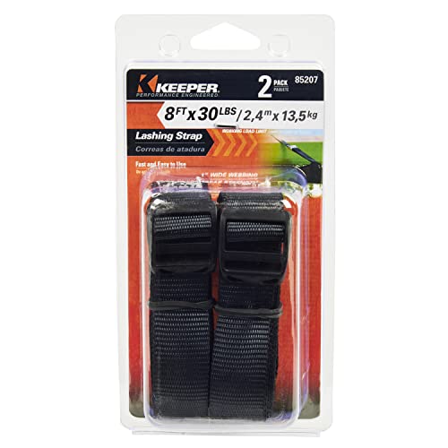 Keeper 85207 8' X 1" Lashing Strap, 2 Pack #TOP2