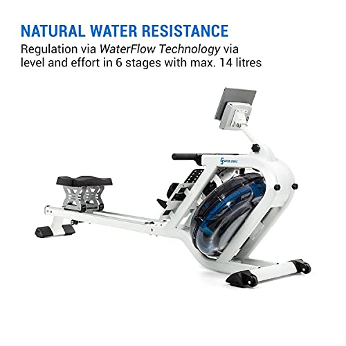 Capital Sports Rudergerät für Zuhause, Rudermaschine mit Wasser-Widerstand, Rowing Machine Klappbar, Rowshaper bis 150… – Bild 3