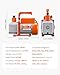 VEVOR 4.5 CFM AC Vacuum Pump and Gauge Set, Single Stage Rotary Vane HVAC Air Vacuum Pump, A/C Refrigerant Manifold Gauge Kit, with Leak Detector Hoses, for R134a, R12, R22, R502a, R410A, R404, R407C
