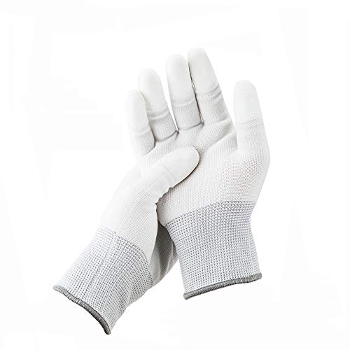 JJC Polyester Anti-Static Cleaning Gloves for Cleaning Camera Lens CCD CMOS Sensor or Other Precision Instruments with Free Size -2 Pair