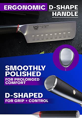 Dalstrong Nakiri Knife - 6 inch - Phantom Series - Japanese High-Carbon AUS8 Steel - Pakkawood Handle - Vegetable Kitchen Knife - Sheath Included