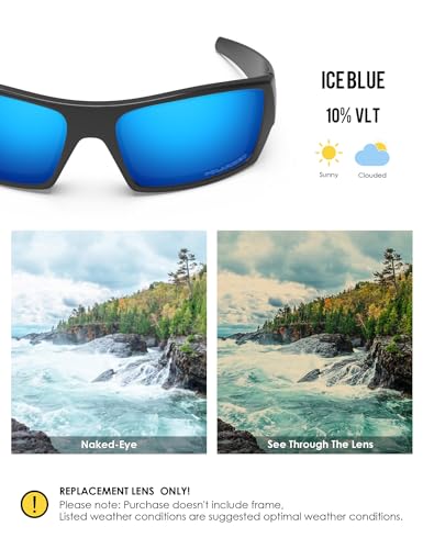 Image of BLAZERBUCK Anti-salt Polarized Replacement Lenses for Oakley Gascan OO9014 Sunglass