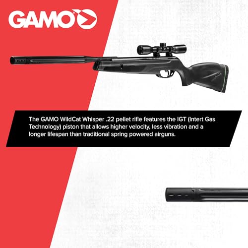 Image of Gamo Wildcat Whisper Break Barrel Air Rifle- IGT Gas Piston