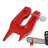 a catena – 20 cm | | per ceppo per motosega | Strumenti di bloccaggio resistenti | Kit affilatura per motosega | Affilatura professionale | Ceppo in acciaio per lavoro Artiglieria