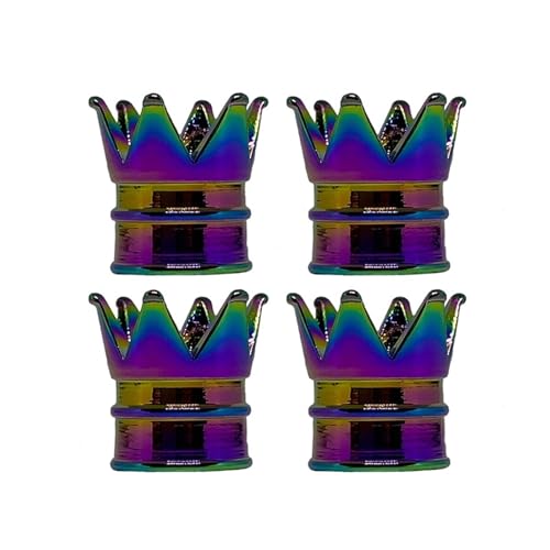 4Pcs Car Motorcycle Tire Valve Caps Car Wheel Air Valve Dustproof Caps Wheel Stem Air Valve Dust Covers Accessories(4PCS Colorful)