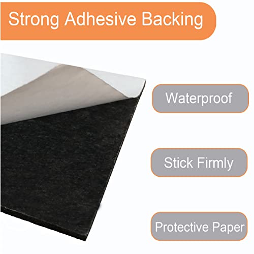 Adhesive Foam Padding, 8 Pieces Neoprene Foam Anti Vibration Pads High Density Closed Cell Foam Sheet, Insulation Soundproofing Black (6" X 6" X 1/16", 8 Pcs) #TOP2