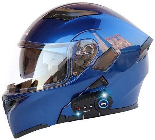 Casque moto Bluetooth résout problème visibilité modulable 59cm