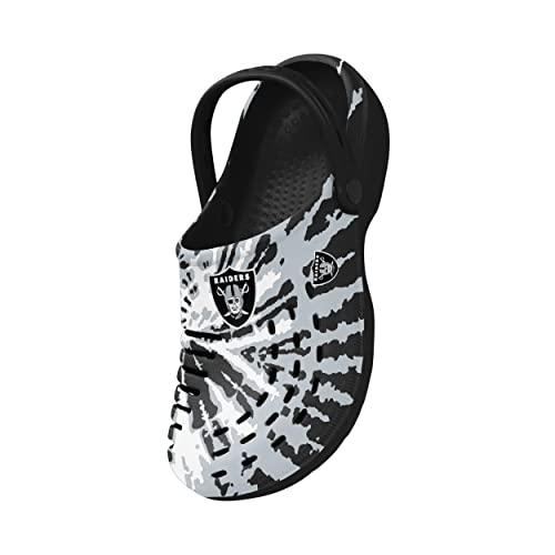 Image of FOCO Mens NFL Team Logo Tie-dye Garden Water Sandals Shoes Slipper Clogs with Strap