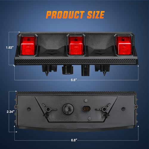 Image of Nilight Third Brake Light High Mount Stop Lamps For 2018-2026 Wrangler JL