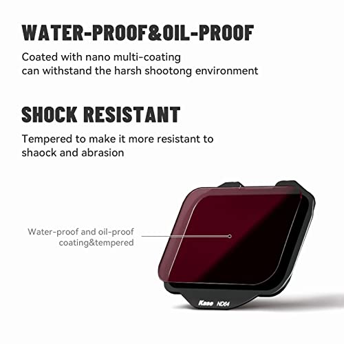 Kase Clip-In Filter Kit For Sony Nd8+Nd64+Nd1000 Camera Filter Camera Neutral Density Filters For Sony A9 A74 A73 A7 Alpha Camera #TOP3