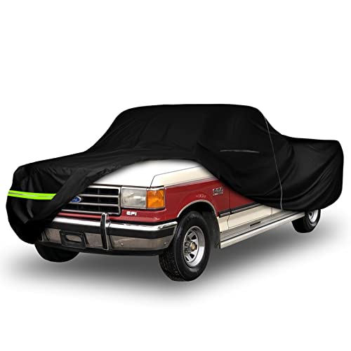 Image of Waterproof Car Cover Replace for Ford F100 1957-1960, F100 F250 1961-1972, F100 F150 F250 1973-1991 2 Door Regular /Standard Cab Short Bed(6.5ft) All Weather Classic Truck Cover for Snow Rain