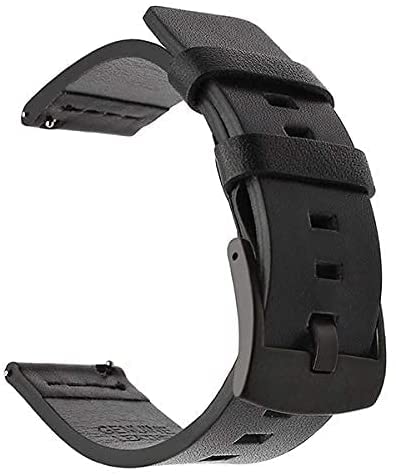 Bracelet de montre en cuir 20mm 22mm Bracelet de montre en cuir pour Galaxy Watch 42 46mm Gear S3 Sport WatchBand Quick Release 18 24mm