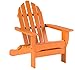 POLYWOOD AD5030TA Classic Folding Adirondack, Tangerine