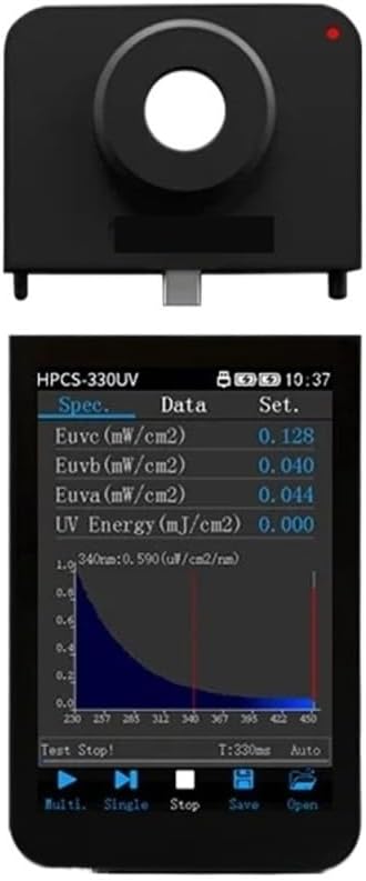 HPCS330UV High Precision UV Spectrometer 230-450nm PAR PPFD Meter Radiometer For LED Grow Lights Use Measurement Flexibility(HPCS330UV)